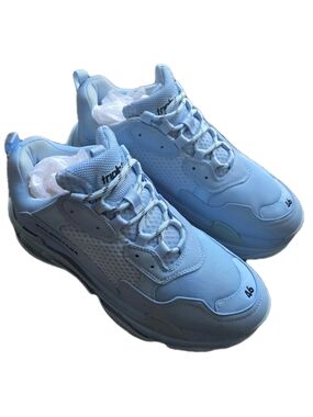 Balenciaga Light Blue Triple S LowTop Sneakers EU 46 / US Size 13